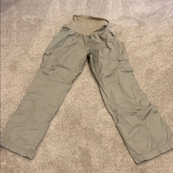 maternity khaki cargo pants